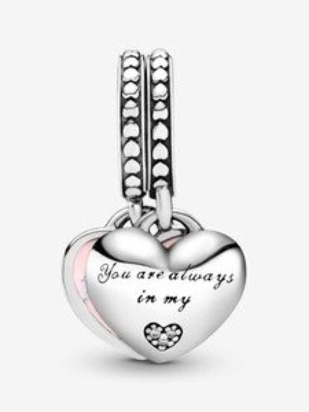 Mother & Daughter Hearts Dangle Charm